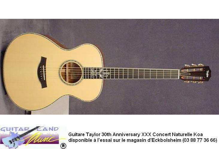 Guitare Taylor 30th Anniversary Grand Concert Naturelle